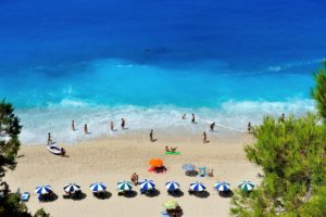 beach at spring break